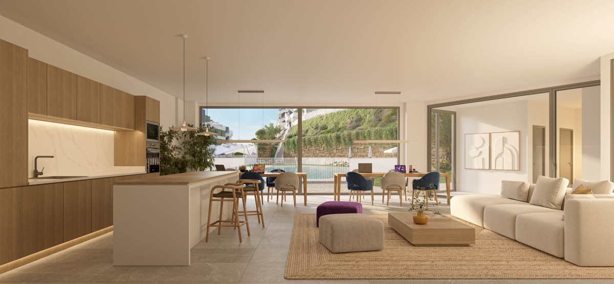 Exclusivo Oasis Tropical en La Cala de Mijas, Descubre lujo en La Cala de Mijas, Málaga. Apartamento exclusivo de 3 hab. con piscina, gimnasio y jardines. Vive el estilo de vida mediterráneo en Costa del So