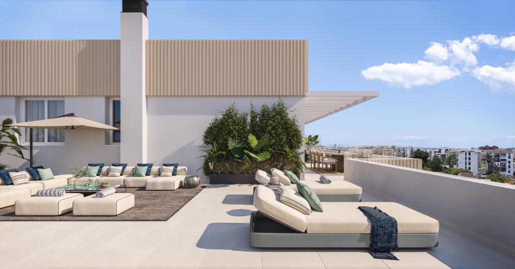 Estepona: Lujo y Confort en el Corazón de la Costa, Descubre tu apartamento de lujo de 1 dormitorio en Estepona, Costa del Sol. Obra nueva con terraza, garaje, trastero, piscina y gimnasio. ¡Vive el confort medit