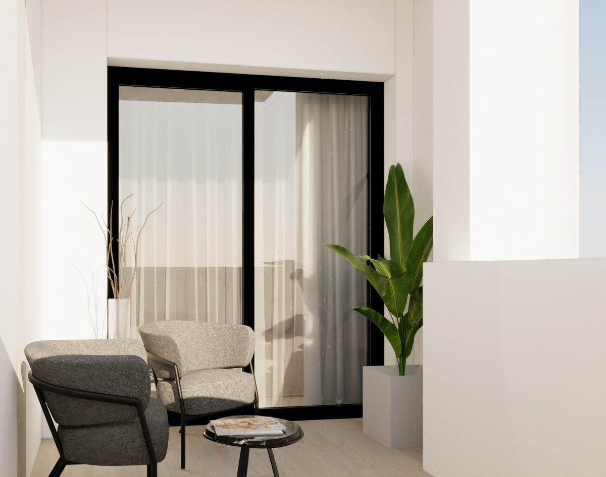 Torrevieja: Moderno Apartamento a Pasos del Mar, Apartamento de 1 dorm. en Torrevieja, obra nueva, a pasos de Playa del Cura y Los Locos. Con piscina, solárium y licencia turística. ¡Ideal para vivir o inverti