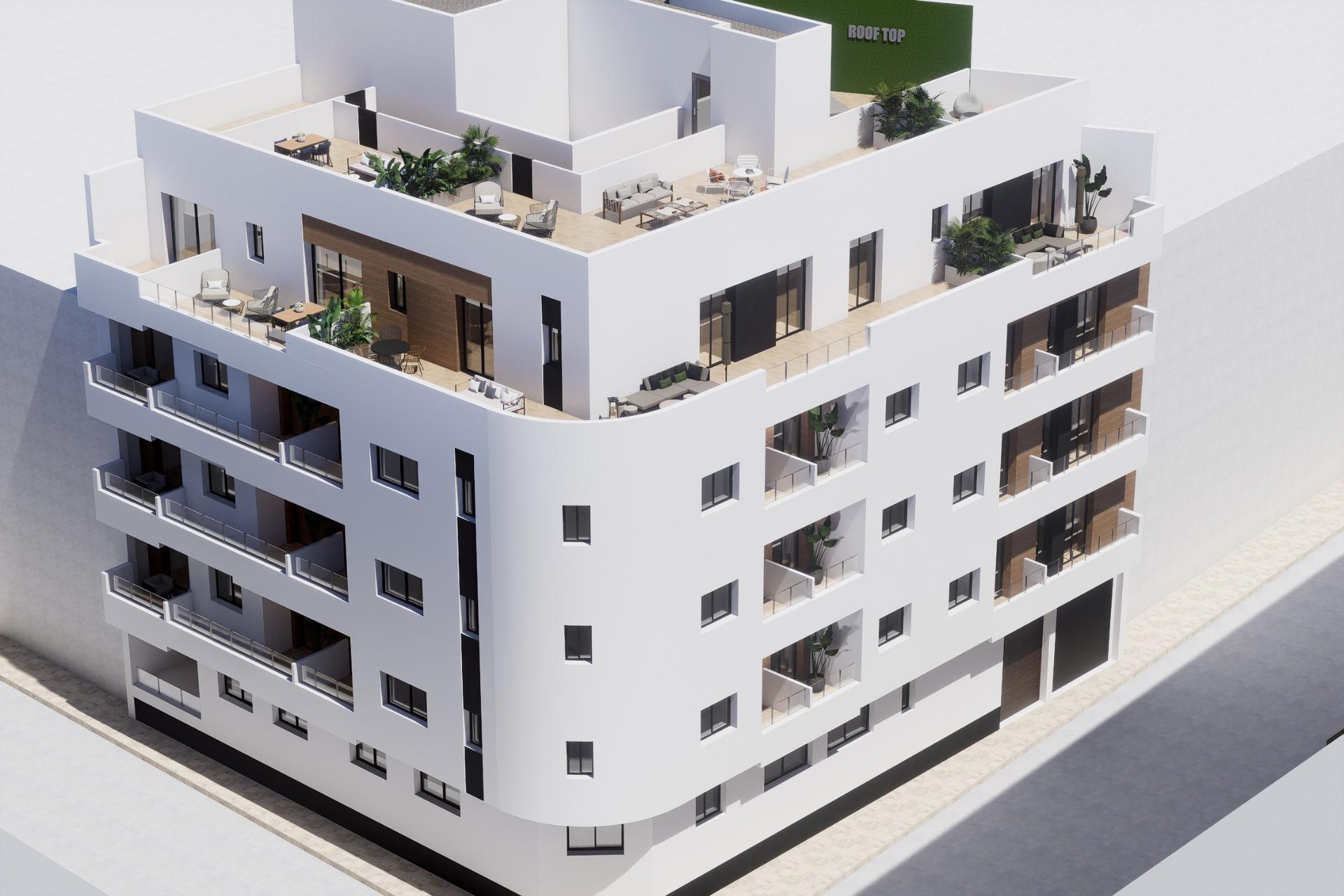 Exclusivo Ático Nuevo en Torrevieja Centro, Playa, Ático de lujo en Torrevieja, a 800m de Playa del Cura. Nueva construcción con solárium privado, 1 dorm. Disfrute del sol de la Costa Blanca. ¡Inversión ideal!