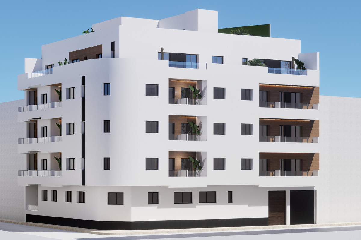 Torrevieja Centro: Tu Obra Nueva a 800m del Mar, Vive el Mediterráneo en Torrevieja. Obra nueva a 800m de Playa del Cura. Apartamentos modernos desde 179.000€ con terraza, solárium y servicios. ¡Tu hogar o inv