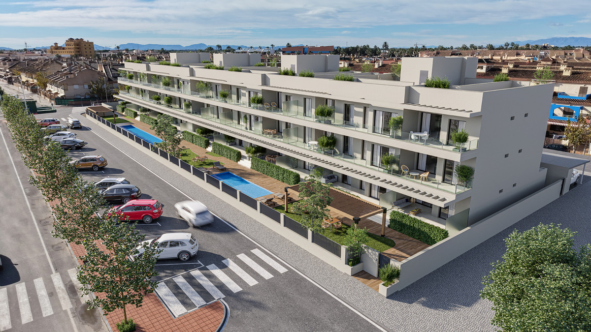 Los Alcázares: Tu Oasis de Lujo a 250m de la Playa, Apartamento exclusivo en Los Alcázares, Murcia. A 250m de la playa, con 2 dorm, 2 baños, piscina y vistas al mar. Vive el sueño mediterráneo por 339.000€.