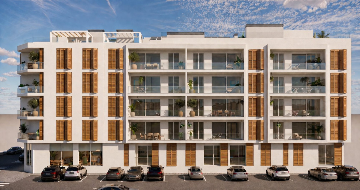 San Pedro: Tu Inversión Costera con Piscina Rooftop, Apartamentos de lujo en San Pedro del Pinatar, Murcia. A 800m de la playa, con piscina en azotea y vistas al Mar Menor. 2 dorm, 2 baños, amueblados. Ideal inver