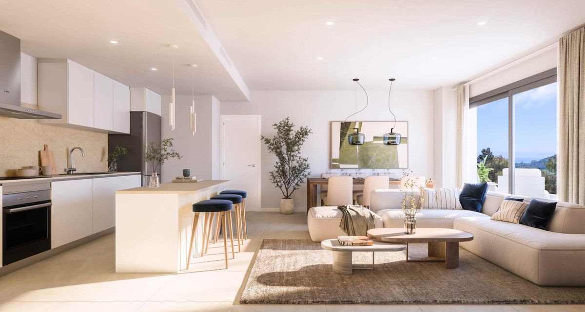 Estepona Golf: Tu Oasis de Lujo y Naturaleza, Apartamento de 3 dorm. en Estepona, Málaga, junto a campo de golf. Disfruta de vistas panorámicas, piscina, gimnasio y un estilo de vida mediterráneo exclusivo