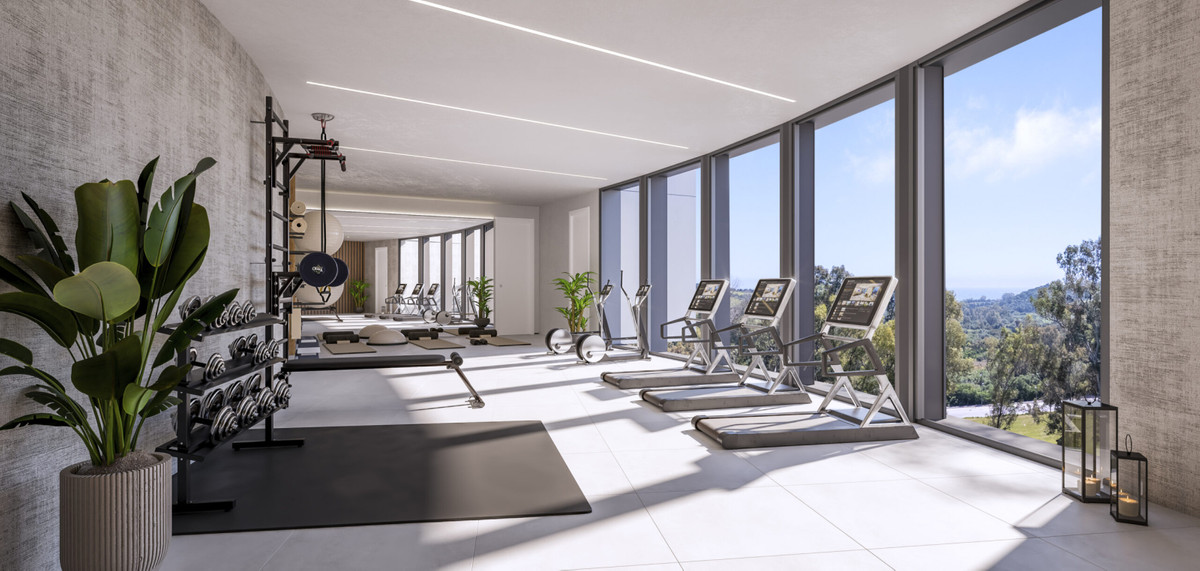 Estepona Golf: Tu Oasis de Lujo y Naturaleza, Apartamento de 3 dorm. en Estepona, Málaga, junto a campo de golf. Disfruta de vistas panorámicas, piscina, gimnasio y un estilo de vida mediterráneo exclusivo