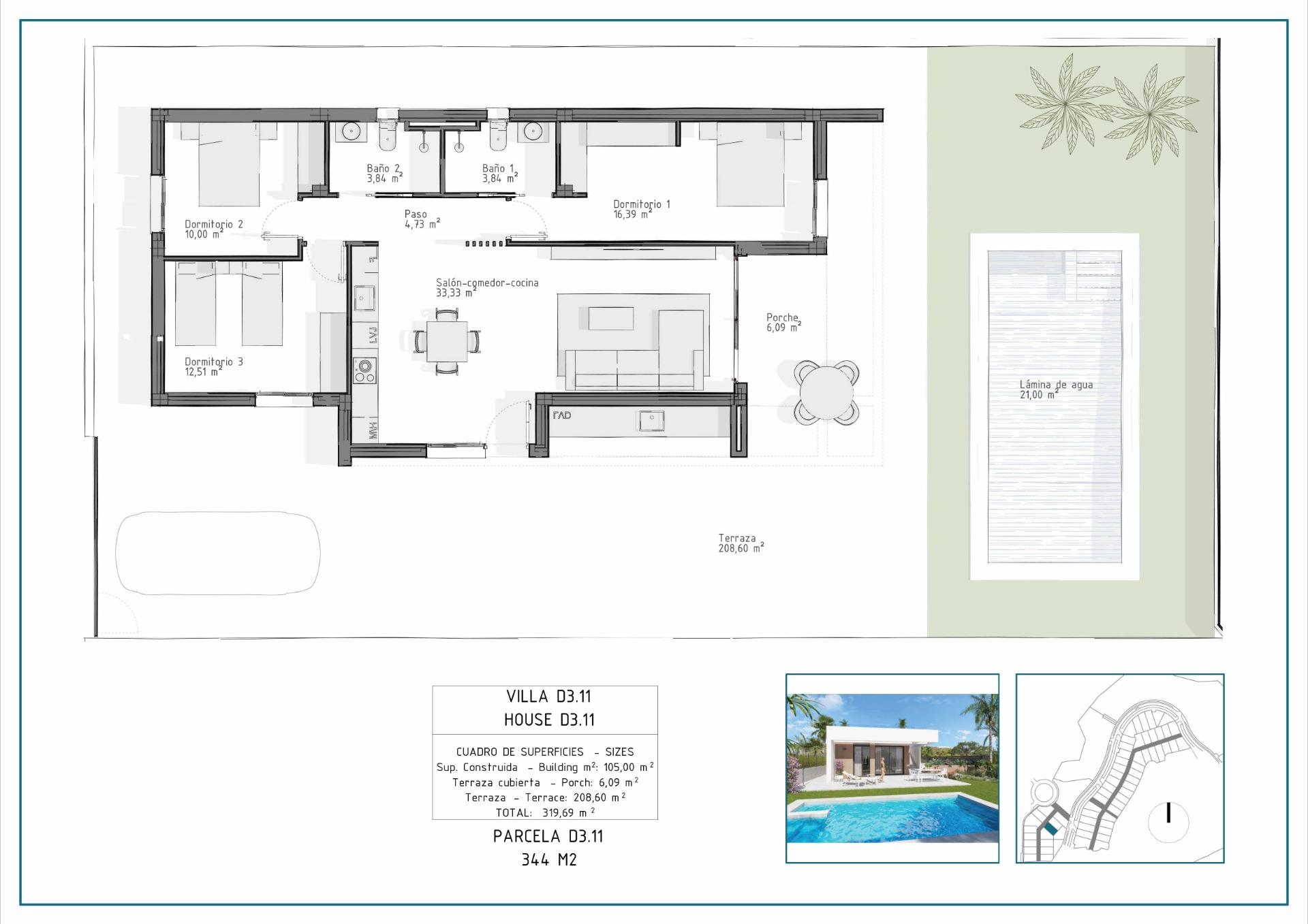 Villa en Venta en Vera