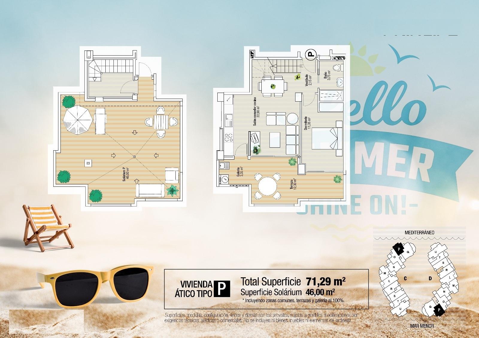 Ático en Venta en La Manga del Mar Menor