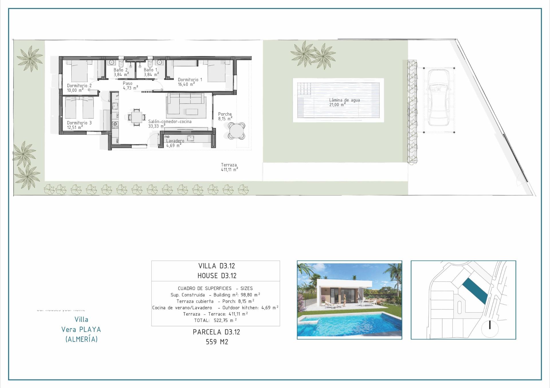 Villa en Venta en Vera
