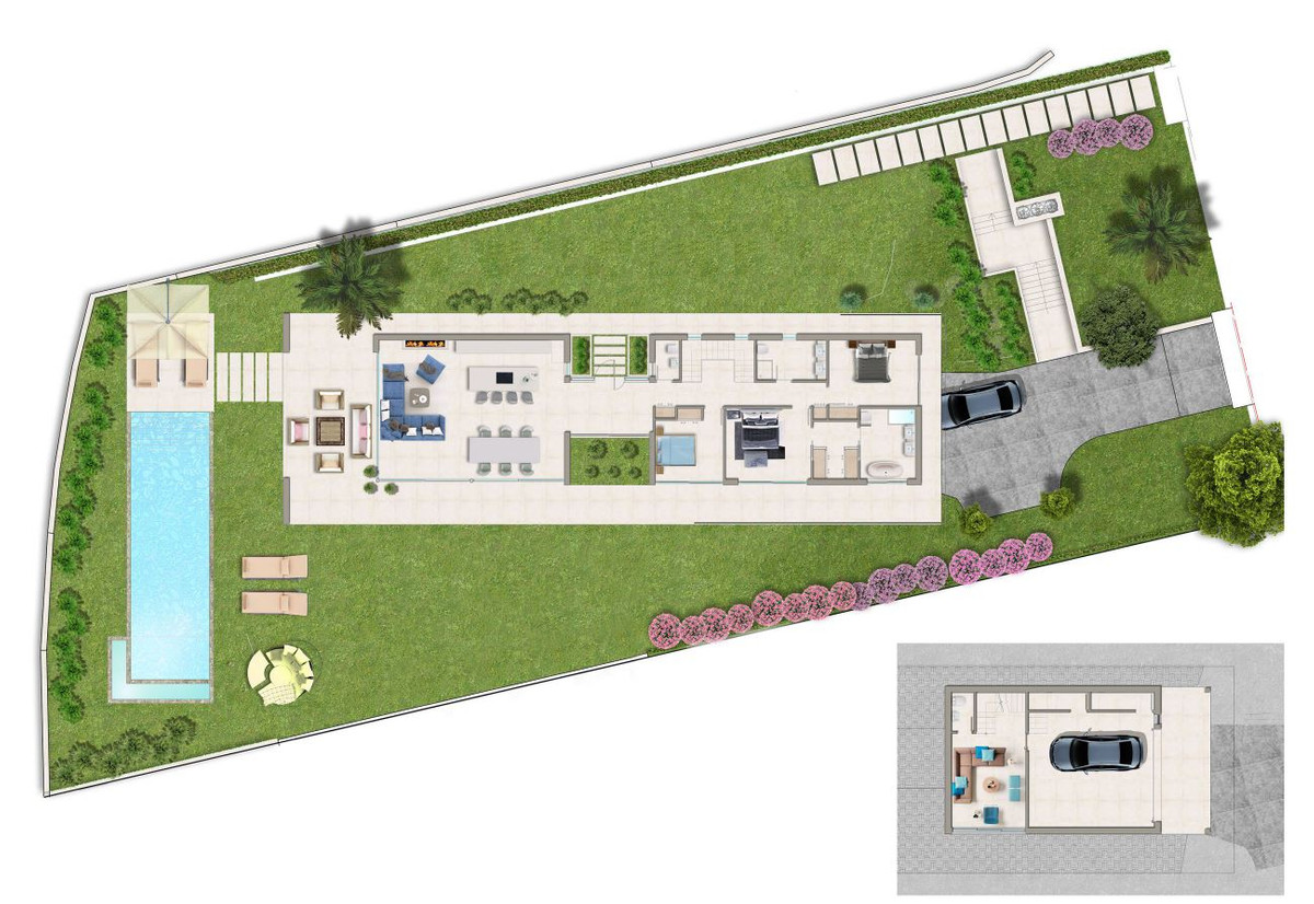 Villa Mijas: 3 habitaciones, 2 baños