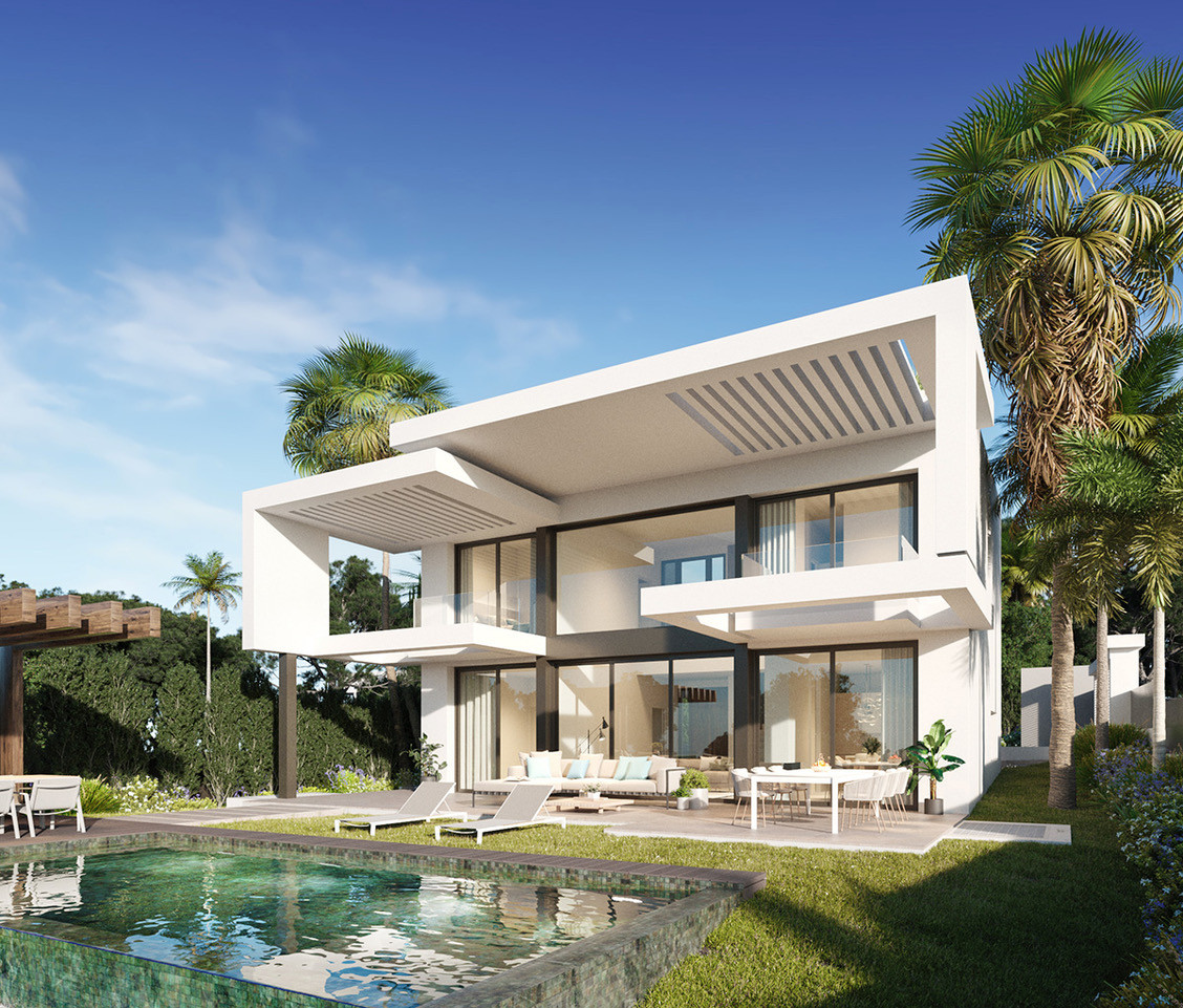 Villa de lujo en Mijas: vistas al mar y a la montaña.