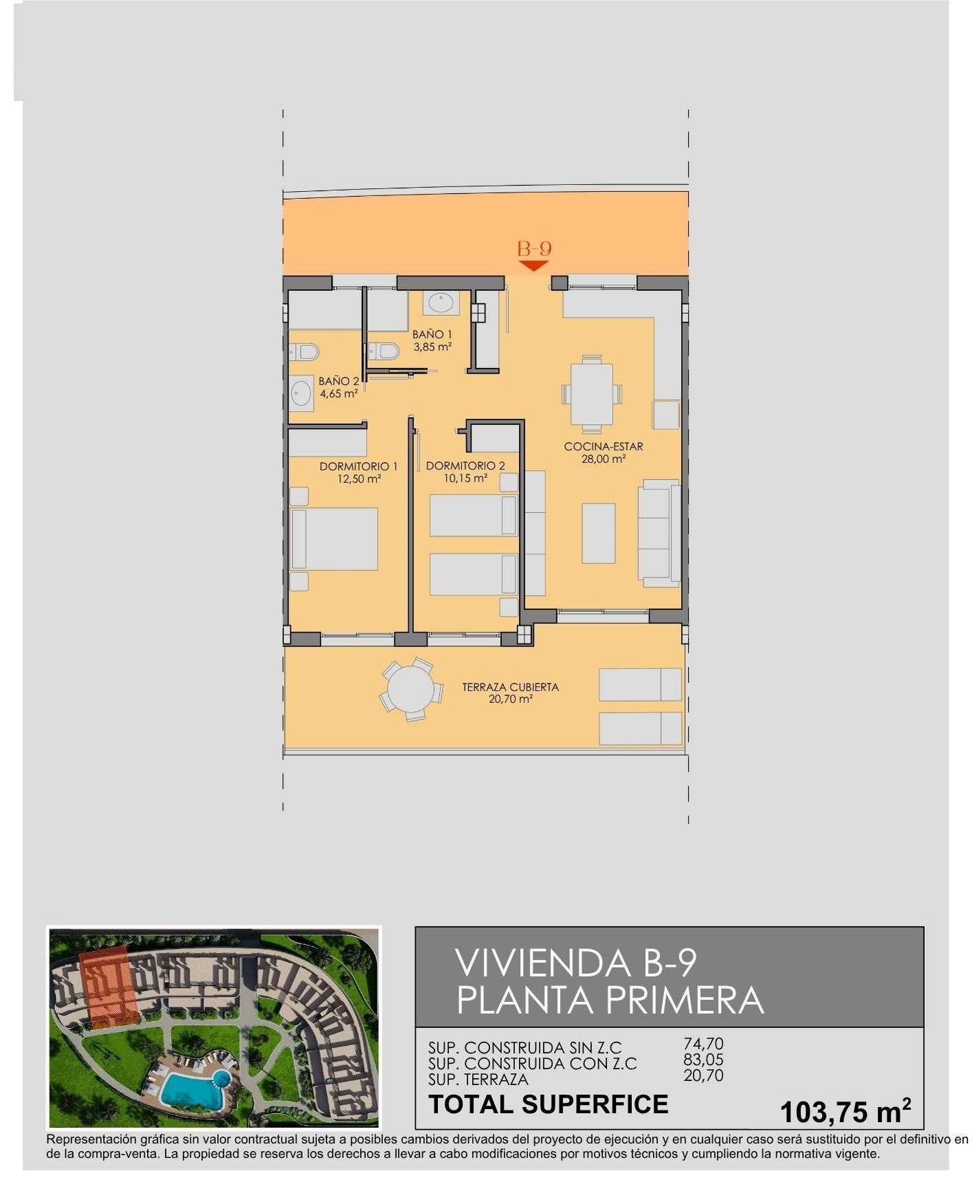 Apartamentos de lujo frente al campo de golf y cerca del mar en Los Alcázares, Costa Cálida