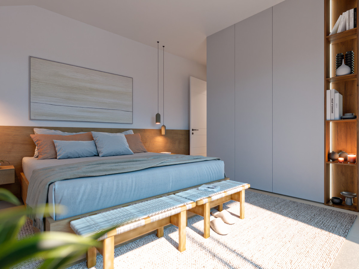 propiedad, Apartamentos de lujo en Los Pacos, Fuengirola. Diseño vanguardista, 3 dorm, a 900m del mar. Piscina, gimnasio. ¡Vive el Mediterráneo!