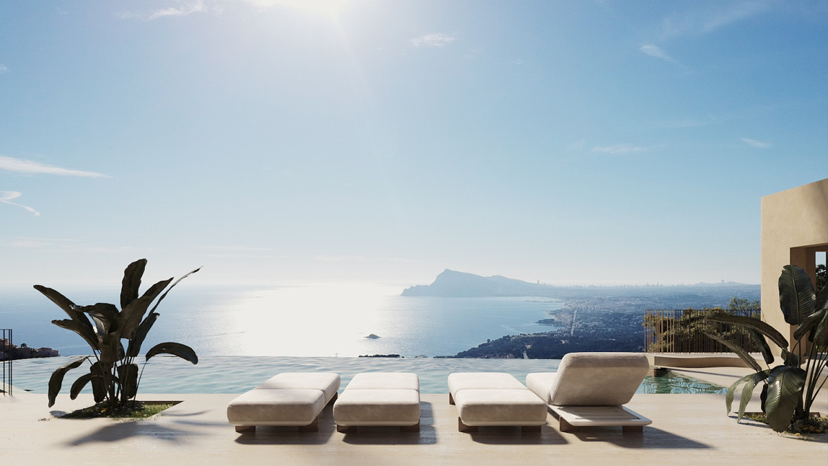 Villa de lujo en Altea Hills: Vistas infinitas, Villa de lujo en Altea Hills, Alicante. 4 hab, 3 baños. Vistas al mar, arquitectura vanguardista. ¡Su santuario privado en la Costa Blanca!