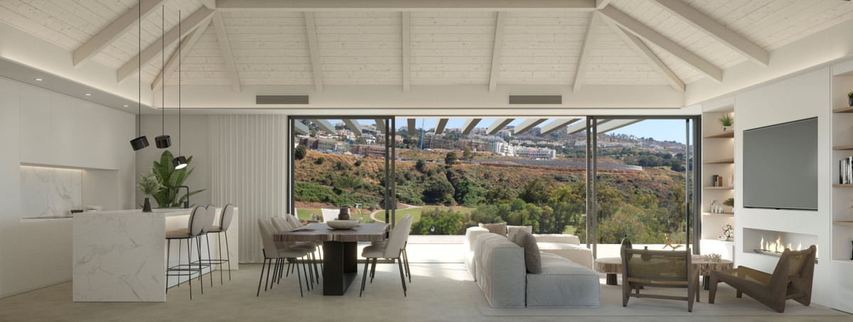Villa de lujo con piscina infinita en Mijas, Lujo mediterráneo en Mijas, Málaga. Espectacular villa con piscina infinita, 4 dormitorios y vistas impresionantes. ¡Un estilo de vida incomparable!