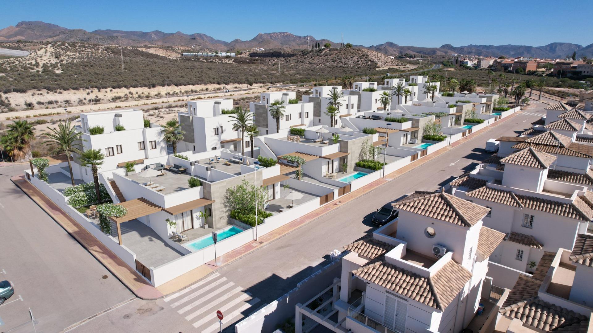 Tu Hogar de Ensueño en Costa Cálida, Villas pareadas obra nueva en Puerto de Mazarrón. Vive a pasos de la playa en Costa Cálida. 3 hab, 2 baños. ¡Tu paraíso mediterráneo te espera!