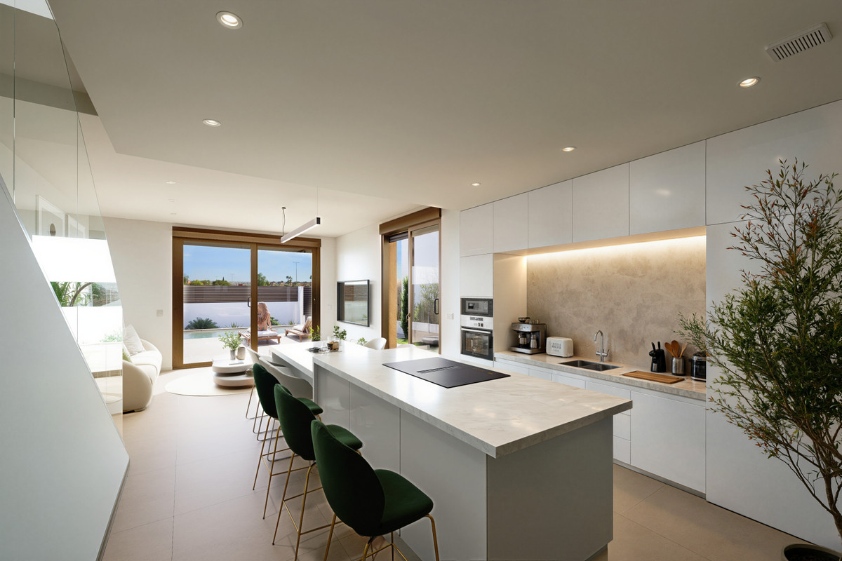 Villa de Lujo en Los Montesinos: Estilo Mediterráneo, Villas de lujo en La Herrada, Los Montesinos. Diseño moderno, piscina privada y terrazas en Costa Blanca. ¡Personaliza tu hogar ideal!