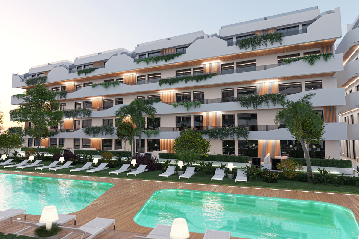 Tu oasis moderno en San Javier, Descubre exclusivos apartamentos en San Javier, Murcia. 3 hab, 2 baños, terrazas y áticos con solárium. Vive en la Costa Cálida con diseño y confort.