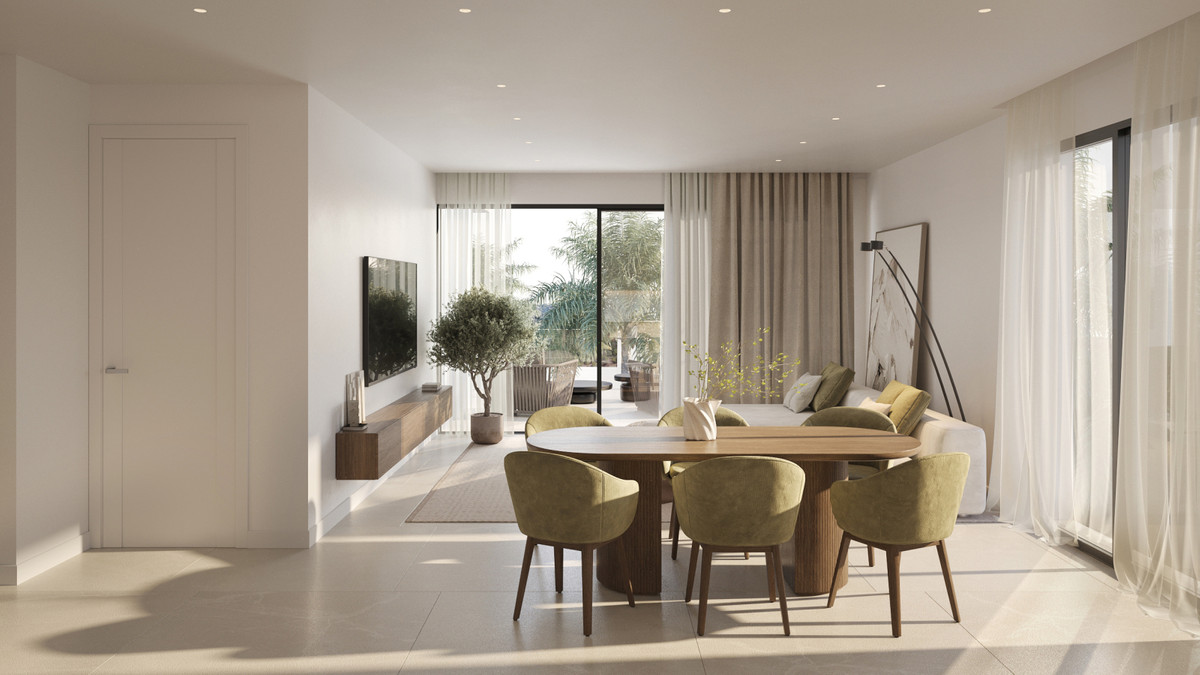 Lujo mediterráneo: vistas al mar y al campo de golf en Estepona, Apartamentos de ensueño en Estepona. Vistas al mar, golf y montaña. Zonas comunes, piscina. Cerca de servicios y centro histórico. ¡Oportunidad única!