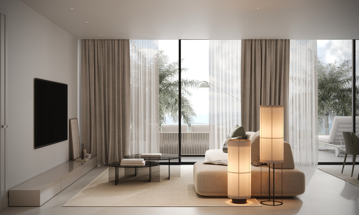 Lujo mediterráneo: vistas al mar y al campo de golf en Estepona, Apartamentos de ensueño en Estepona. Vistas al mar, golf y montaña. Zonas comunes, piscina. Cerca de servicios y centro histórico. ¡Oportunidad única!