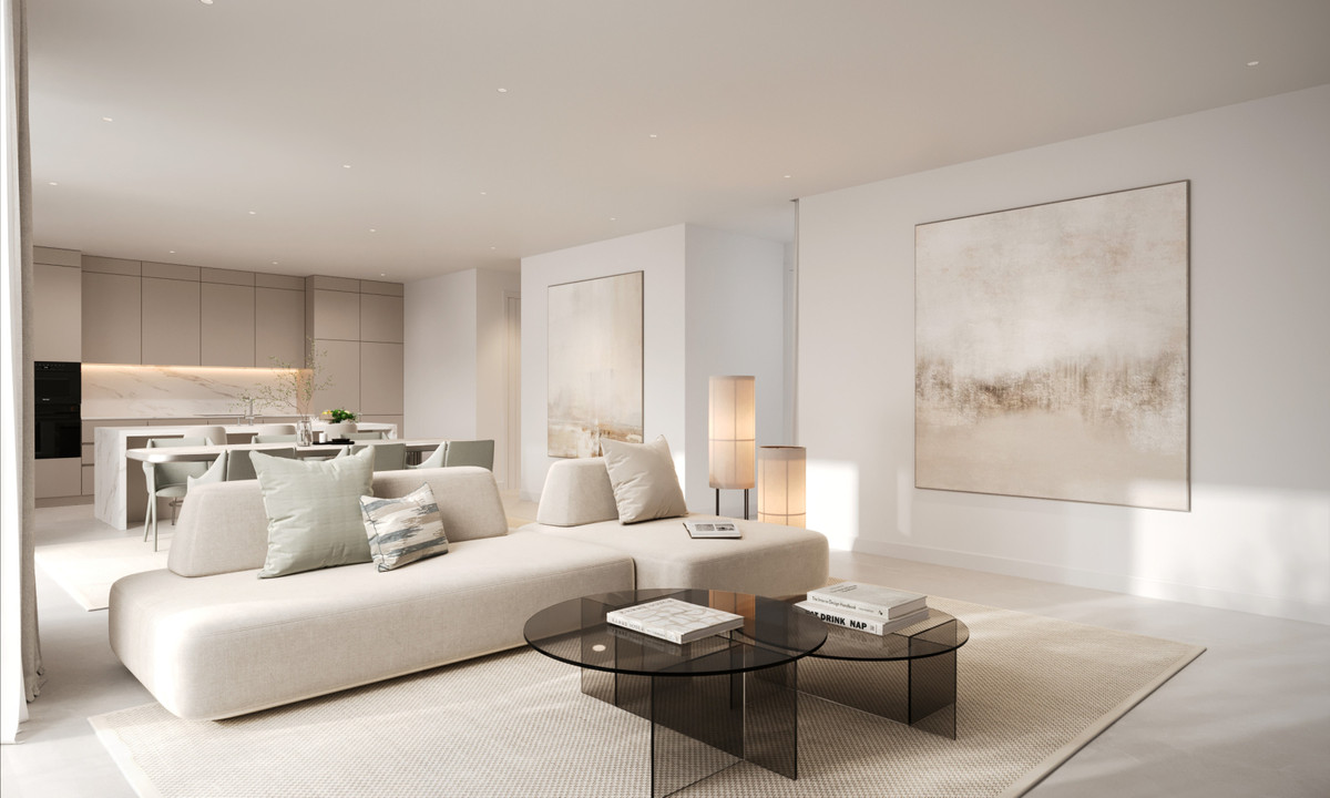 Lujo mediterráneo: vistas al mar y al campo de golf en Estepona, Apartamentos de ensueño en Estepona. Vistas al mar, golf y montaña. Zonas comunes, piscina. Cerca de servicios y centro histórico. ¡Oportunidad única!