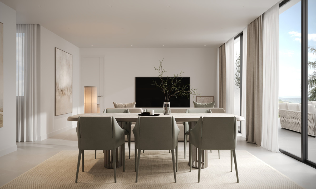 Lujo mediterráneo: vistas al mar y al campo de golf en Estepona, Apartamentos de ensueño en Estepona. Vistas al mar, golf y montaña. Zonas comunes, piscina. Cerca de servicios y centro histórico. ¡Oportunidad única!
