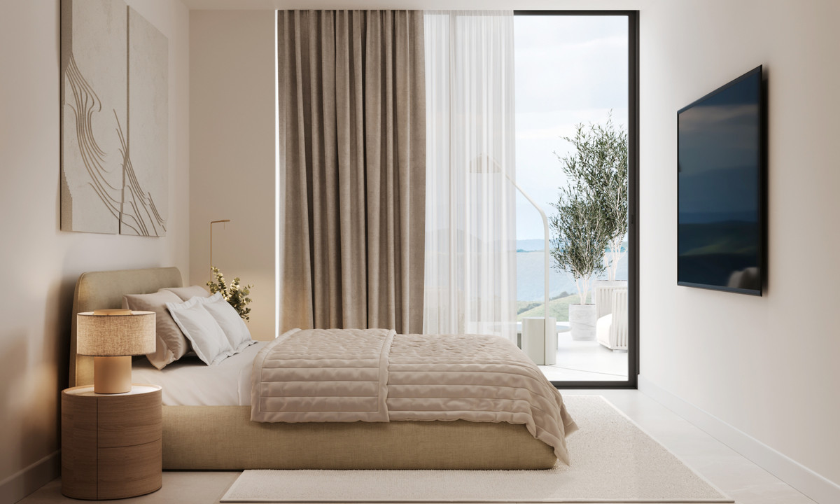 Lujo mediterráneo: vistas al mar y al campo de golf en Estepona, Apartamentos de ensueño en Estepona. Vistas al mar, golf y montaña. Zonas comunes, piscina. Cerca de servicios y centro histórico. ¡Oportunidad única!