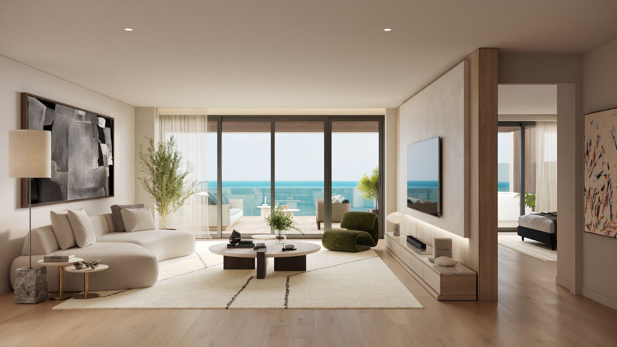 Lujo y vistas al mar en Higuerón, Fuengirola, Lujosos apartamentos 2-3 dorm. en Higuerón, Fuengirola. Vistas al mar, cerca playa y Renfe. Piscinas infinitas, spa, coworking. ¡Oportunidad única!