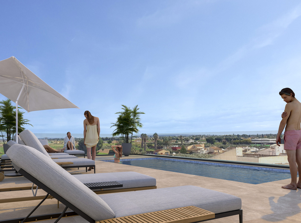 Lujo mediterráneo en Catral: Su hogar ideal, Exclusivos apartamentos en Catral, Alicante. Estilo moderno, terrazas, piscina en azotea. Cerca de playas, golf y aeropuerto. ¡Vive el Mediterráneo!