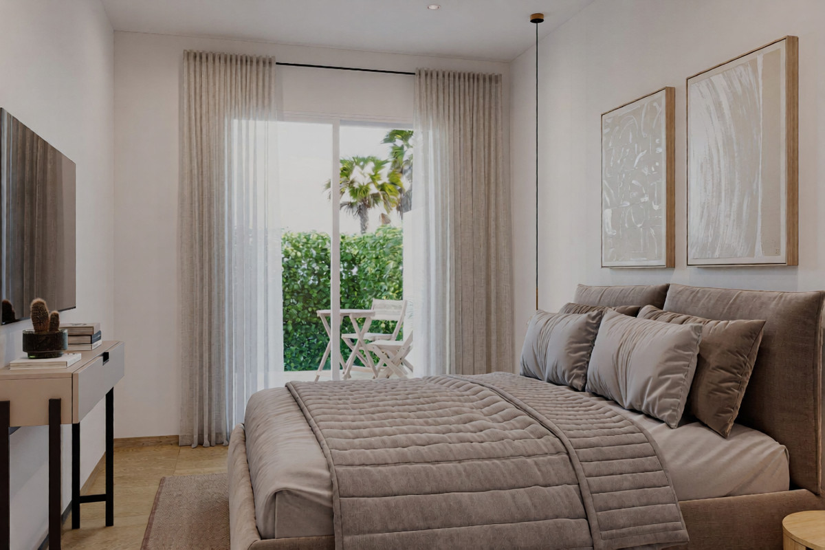 Tu oasis mediterráneo en Algorfa, Apartamentos de lujo en Algorfa, Alicante. 2-3 dormitorios, diseño moderno, jardines/solárium, piscina comunitaria. ¡Vive la Costa Blanca!