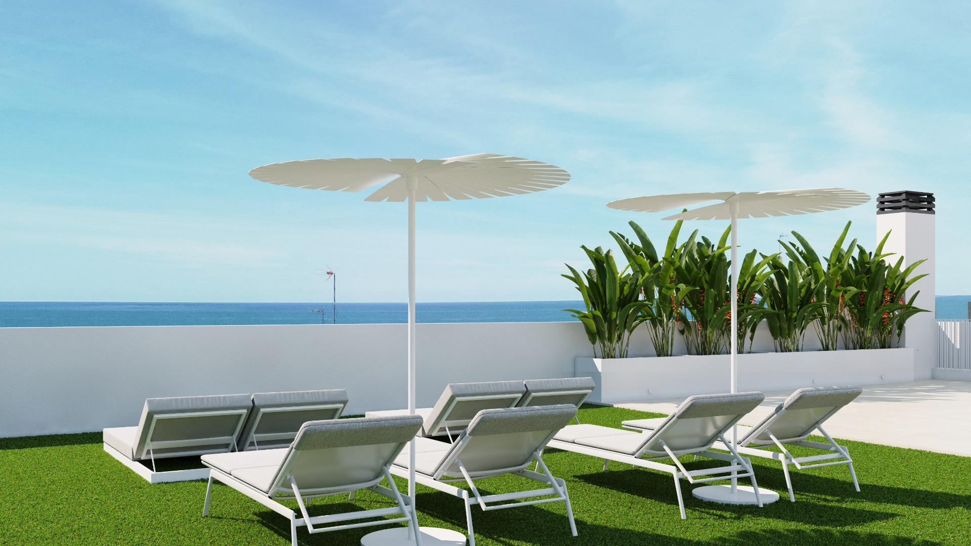 Ático en Venta en Guardamar del Segura, Ático obra nueva en Guardamar, Alicante. 3 hab, 2 baños. Vistas al mar en Costa Blanca South. ¡Oportunidad única 431.000€!