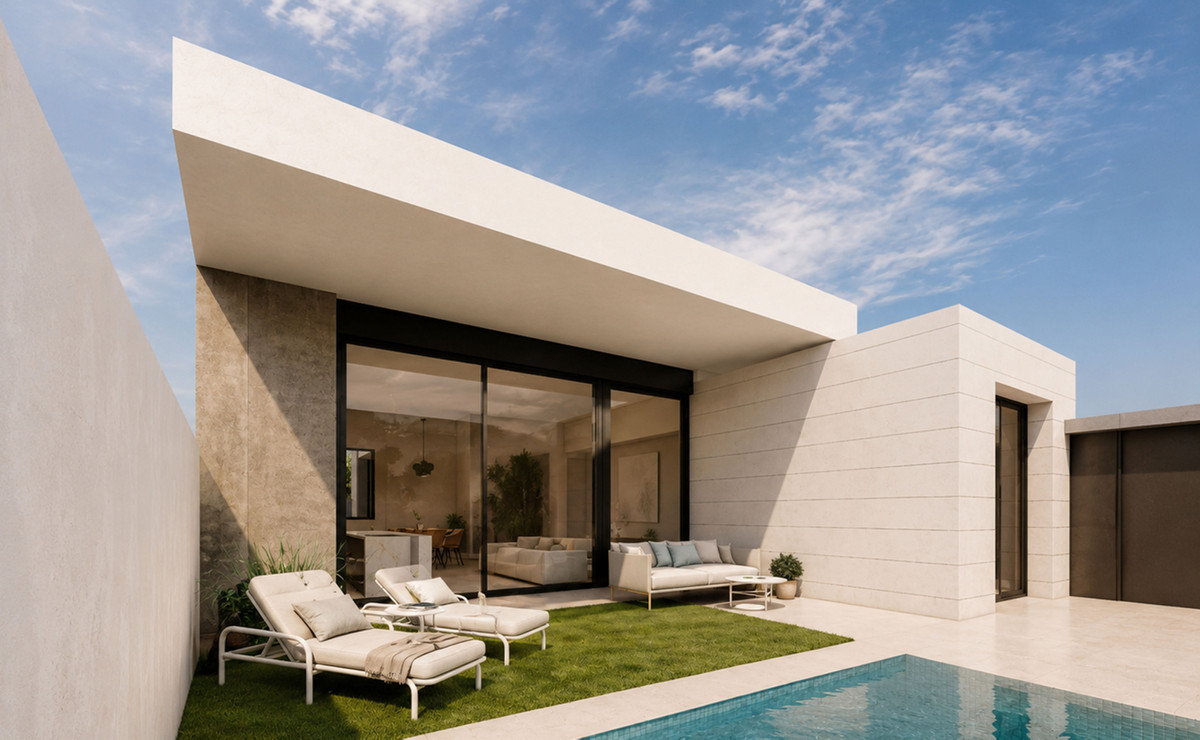 Villa de Lujo en Pilar de la Horadada, Lujosas villas en Pilar de la Horadada, Alicante. 4 exclusivas villas con piscina privada desde 475.000€. Cerca de la playa Higuericas. ¡Oportunidad única!