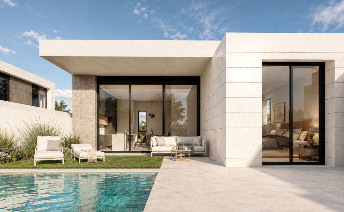 Villa de Lujo en Pilar de la Horadada, Lujosas villas en Pilar de la Horadada, Alicante. 4 exclusivas villas con piscina privada desde 475.000€. Cerca de la playa Higuericas. ¡Oportunidad única!