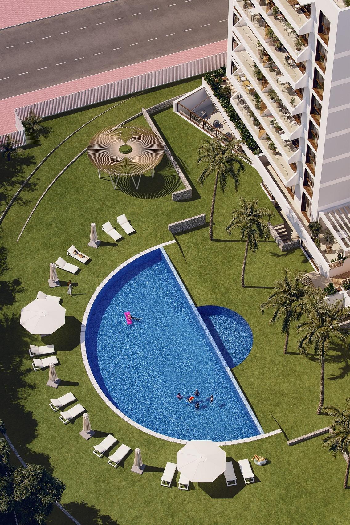 Apartamento en Venta en Guardamar del Segura, Apartamentos obra nueva en Guardamar, Costa Blanca. Diseño moderno, 2 hab, piscina, spa. A 1.6km playa. ¡Vive el lujo mediterráneo!