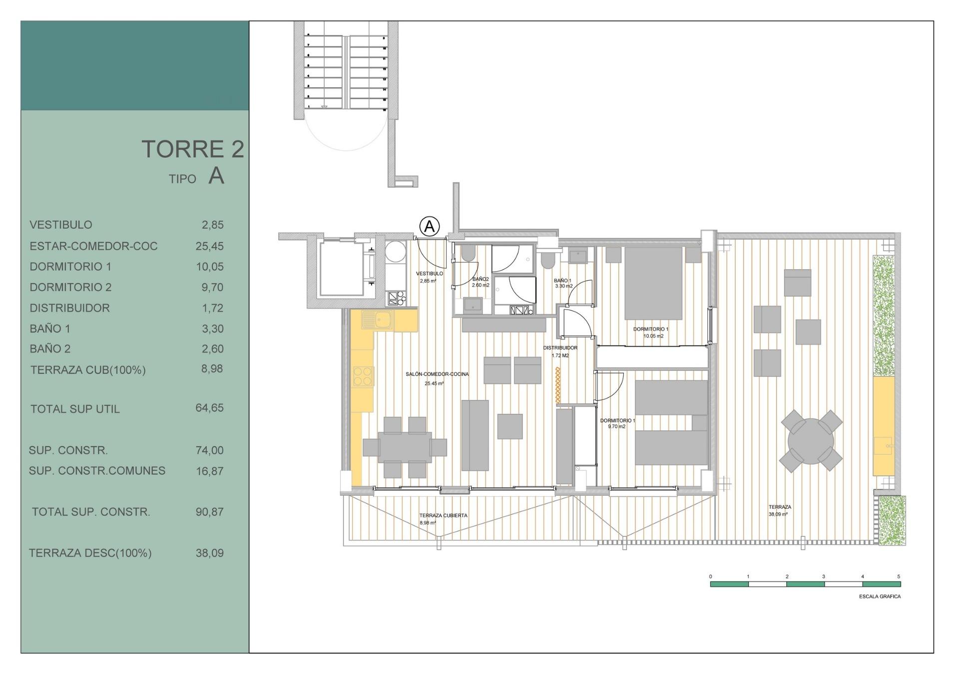 Apartamento en Venta en Guardamar del Segura, Apartamentos obra nueva en Guardamar, Costa Blanca. Diseño moderno, 2 hab, piscina, spa. A 1.6km playa. ¡Vive el lujo mediterráneo!