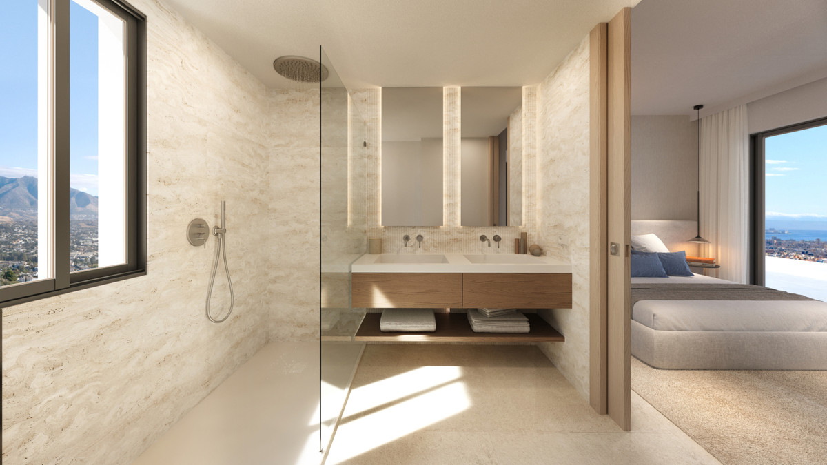 propiedad, Exclusivo residencial en Mijas, Málaga. Viviendas de 1-3 dorm. con terraza, vistas al mar/montaña. A 10 min de la playa. Jardín, piscina infinity, gimnasio. ¡Vi