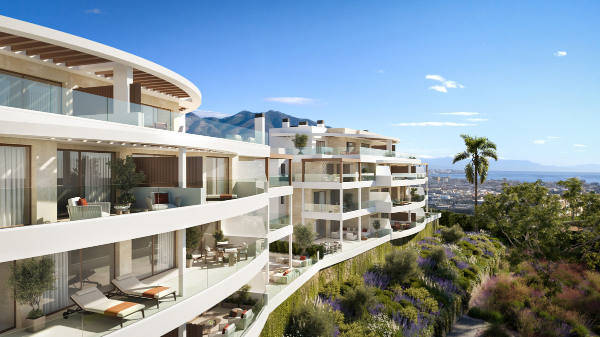 propiedad, Exclusivo residencial en Mijas, Málaga. Viviendas de 1-3 dorm. con terraza, vistas al mar/montaña. A 10 min de la playa. Jardín, piscina infinity, gimnasio. ¡Vi