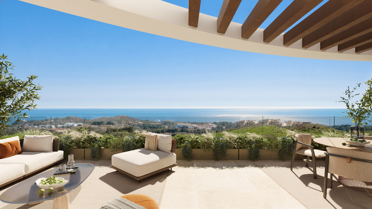 propiedad, Exclusivo residencial en Mijas, Málaga. Viviendas de 1-3 dorm. con terraza, vistas al mar/montaña. A 10 min de la playa. Jardín, piscina infinity, gimnasio. ¡Vi