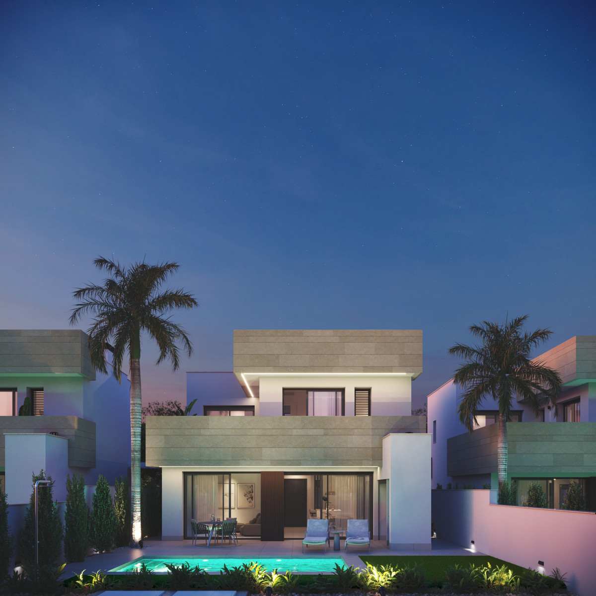 Lujosa Villa con Golf y Sol en Mar Menor, Murcia, Descubra villa de lujo en Mar Menor, San Javier. 3 hab, 3 baños, piscina privada y golf. Disfrute 300 días de sol en Costa Cálida. Cerca de aeropuertos. ¡Su par