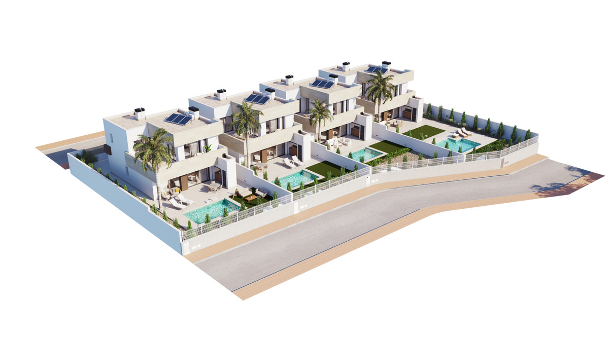Lujosa Villa con Golf y Sol en Mar Menor, Murcia, Descubra villa de lujo en Mar Menor, San Javier. 3 hab, 3 baños, piscina privada y golf. Disfrute 300 días de sol en Costa Cálida. Cerca de aeropuertos. ¡Su par