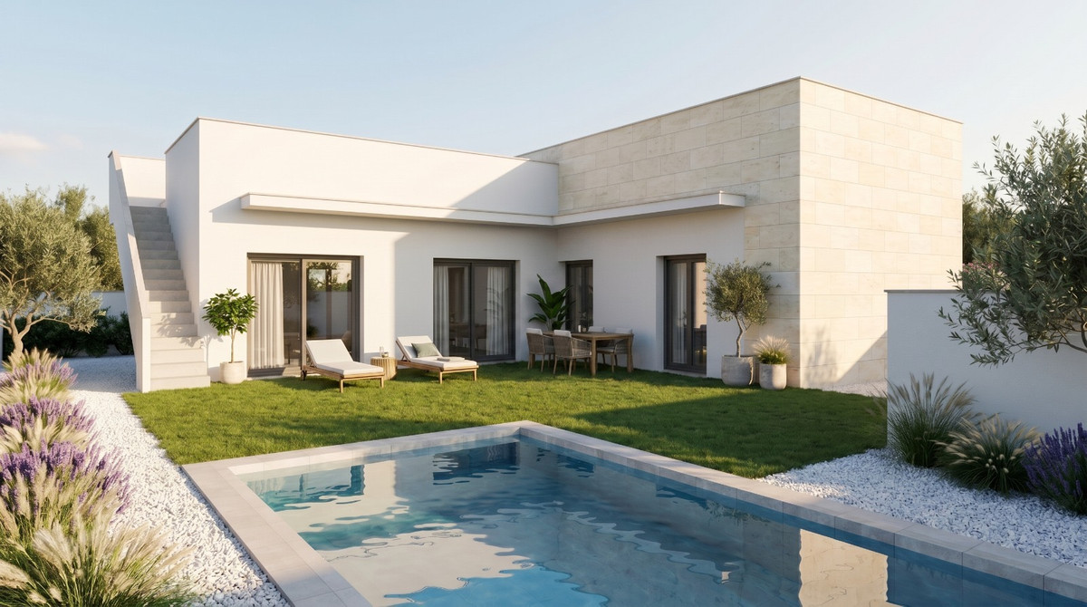 Villa Moderna en Mazarrón: Piscina Privada y Vistas Soñadas, Descubra su villa moderna en Mazarrón, Murcia. Disfrute del estilo de vida mediterráneo con piscina privada, jardín, solárium y vistas a la montaña. A 5 min de