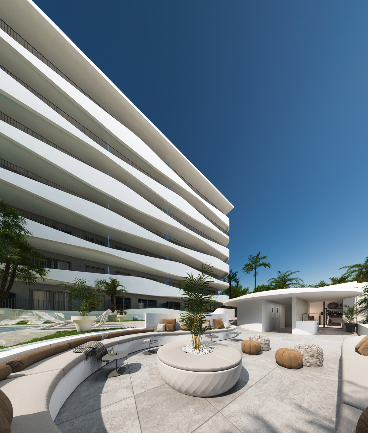 Ático Premium con Vistas al Parque y Mar en Fuengirola, Ático premium de lujo en La Loma, Fuengirola. 2 hab, 2 baños, jacuzzi privado, vistas al mar y Gran Parque. Exclusividad en Costa del Sol. ¡Vive el lujo!