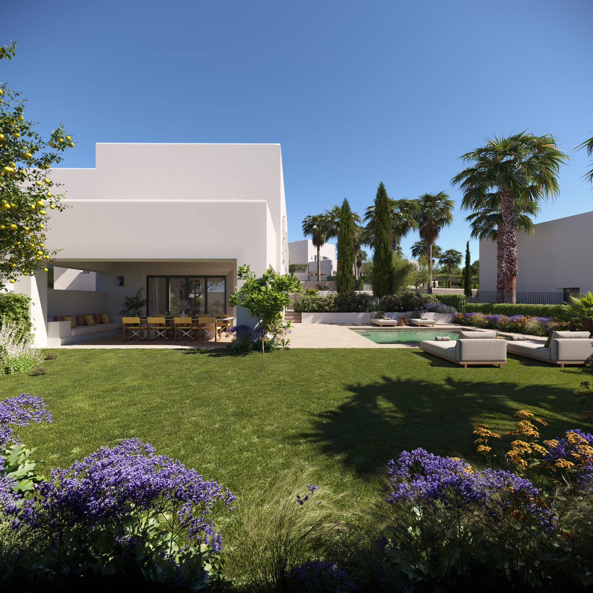 Adosado de Lujo con Piscina en Exclusiva Sotogrande, Adosado de lujo en La Reserva de Sotogrande, Cádiz. 3 dorm, 3 baños, jardín y piscina. Cerca de golf y SIS. Inversión exclusiva. ¡Vive el sueño mediterráneo!
