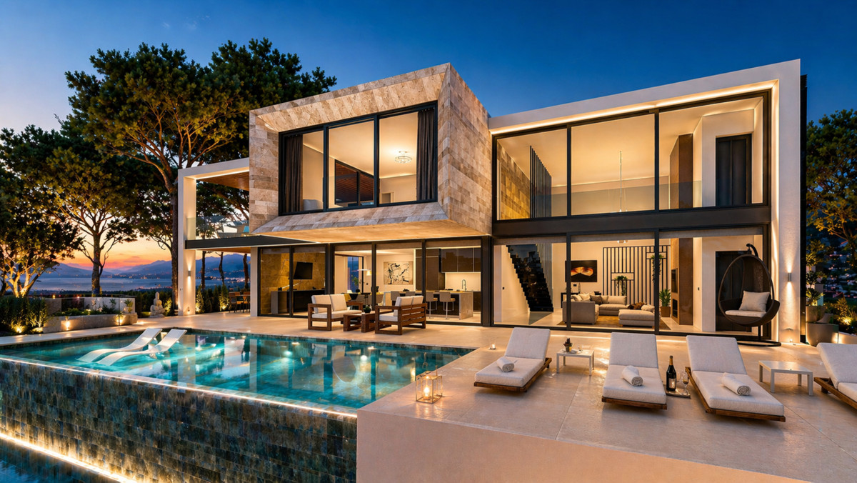 Sotogrande: Villa de Lujo con Arquitectura Vanguardista y Piscina Infinity, Villa de diseño vanguardista en Sotogrande, Cádiz. Lujo exclusivo con 4 hab, piscina infinity y vistas únicas. Inversión excepcional por 5.250.000€.