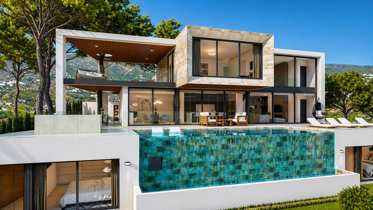 Sotogrande: Villa de Lujo con Arquitectura Vanguardista y Piscina Infinity, Villa de diseño vanguardista en Sotogrande, Cádiz. Lujo exclusivo con 4 hab, piscina infinity y vistas únicas. Inversión excepcional por 5.250.000€.