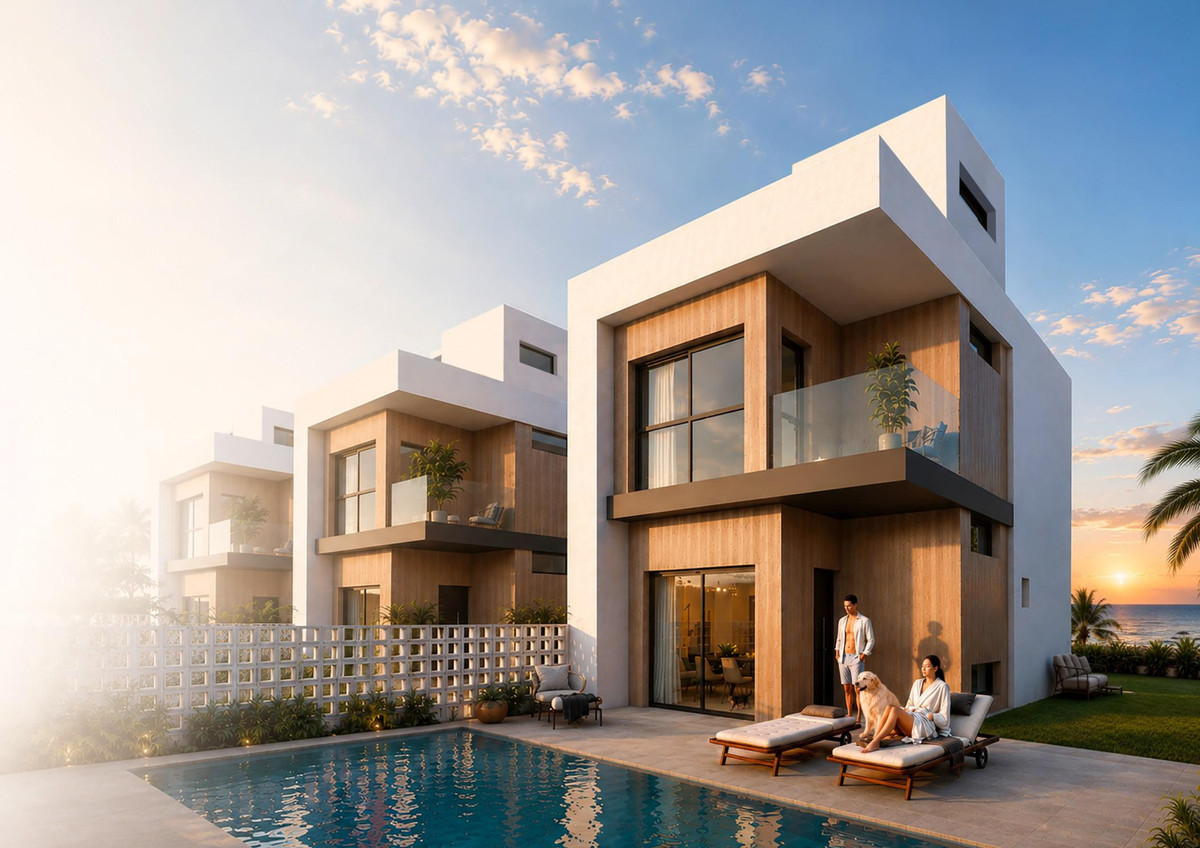 Lujosas Villas de Diseño con Piscina en Guardamar del Segura, Exclusivas villas de diseño en Guardamar del Segura, Alicante. 3 residencias de lujo con piscina privada, 3 dorm. y 4 baños en Costa Blanca. ¡Su hogar ideal por