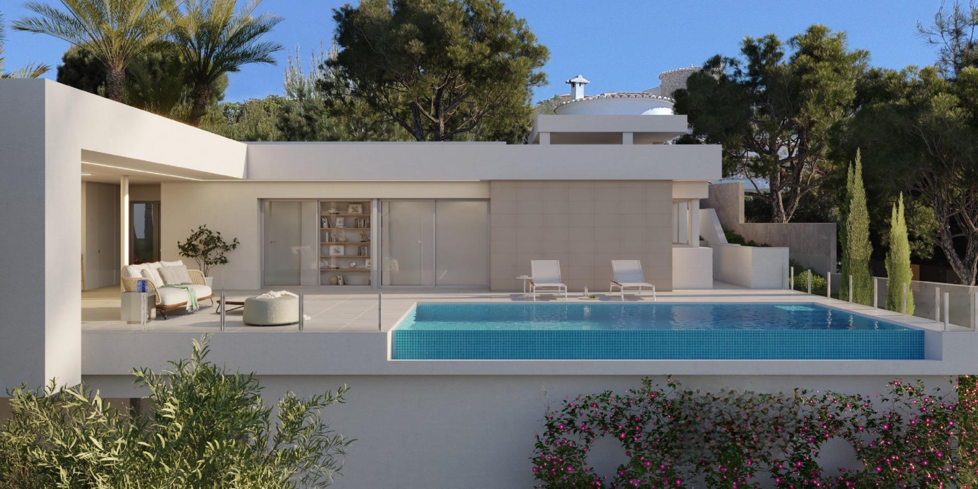 Benitachell: Lujosa Villa Nueva con Piscina y Vistas al Mar, Espectacular villa de lujo obra nueva en Benitachell, Costa Blanca North. Vistas al mar, piscina infinita y diseño mediterráneo. ¡Vive el lujo en tu paraíso de