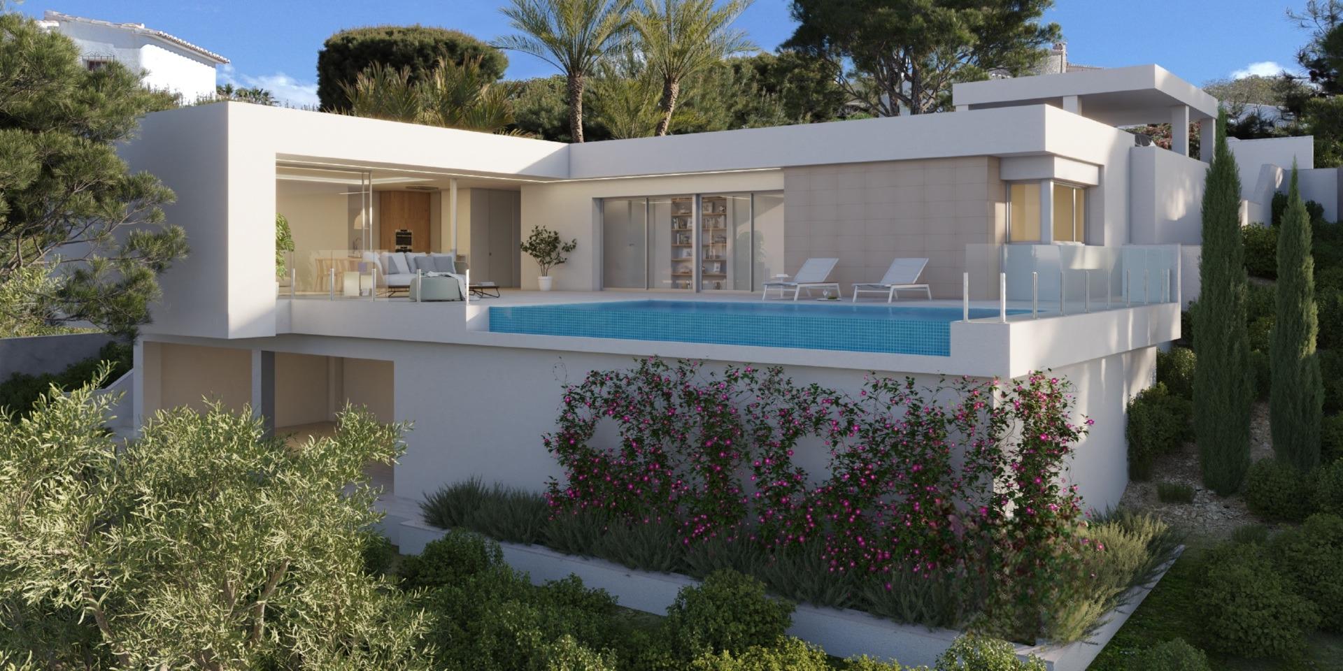 Benitachell: Lujosa Villa Nueva con Piscina y Vistas al Mar, Espectacular villa de lujo obra nueva en Benitachell, Costa Blanca North. Vistas al mar, piscina infinita y diseño mediterráneo. ¡Vive el lujo en tu paraíso de