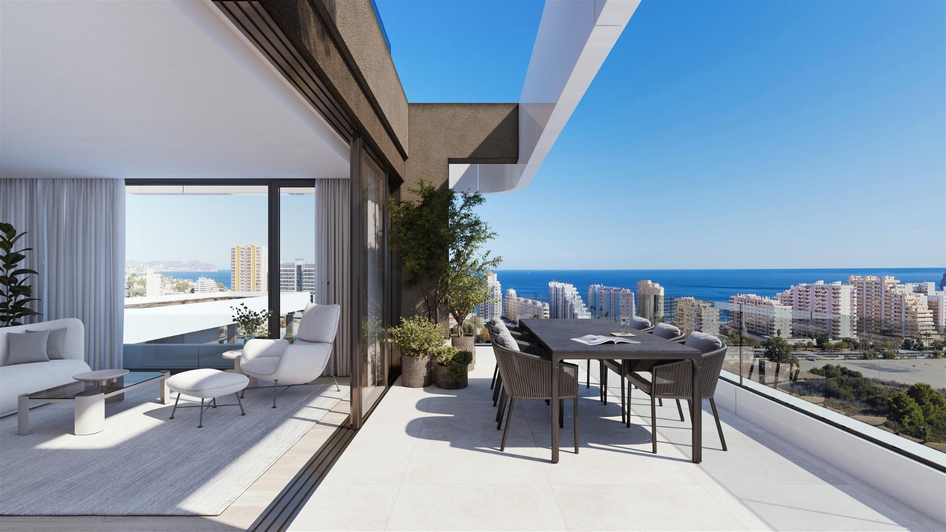 Lujo y vistas al mar en Calpe, Costa Blanca., Lujo y vida moderna en Calpe: apartamento de nueva construcción con vistas al mar. Acabados premium, domótica, piscinas y wellness. ¡Tu paraíso en Costa Blanca!