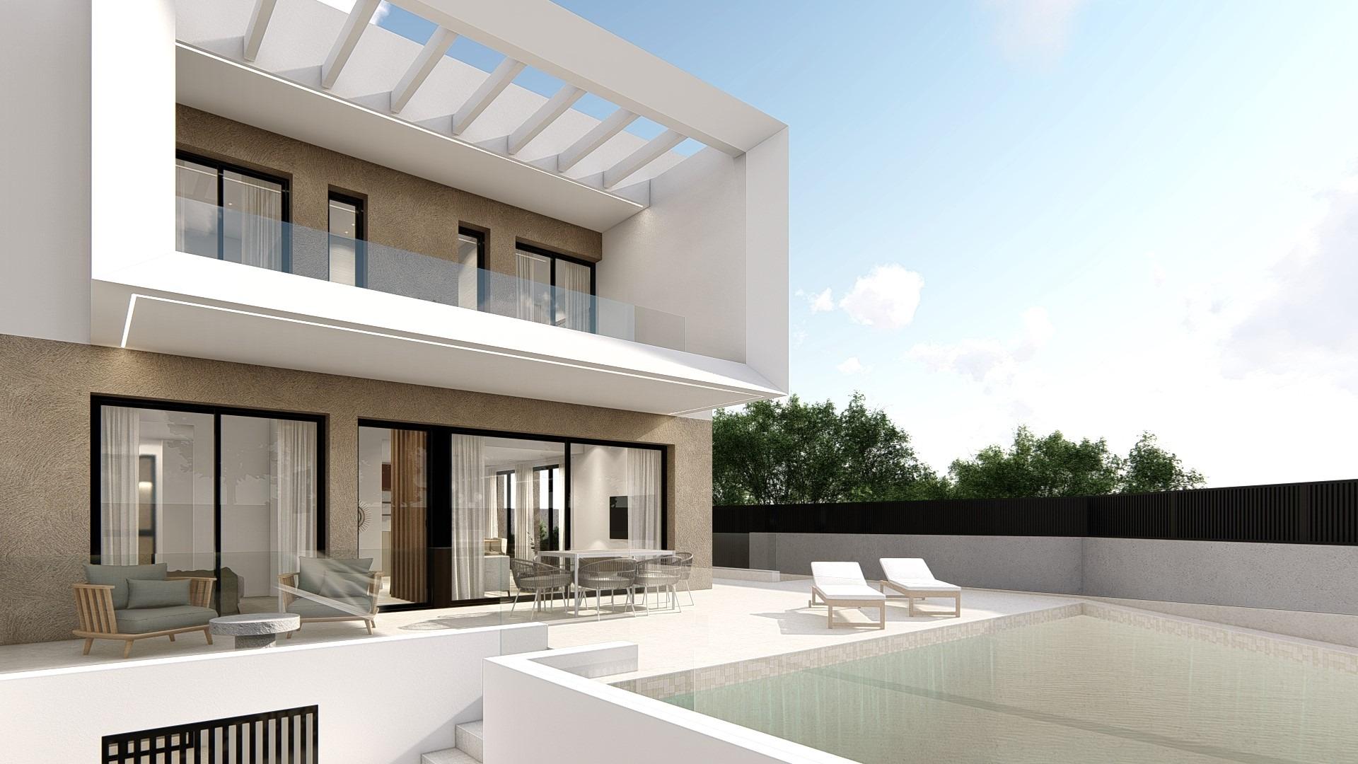 Villas adosadas y pareadas de nueva construcción en Dolores, Alicante, Estrena tu villa en Dolores, Costa Blanca Sur. Exclusivas villas adosadas/pareadas de nueva construcción con 3 hab y 2 baños. Disfruta del sol, playas y golf. T