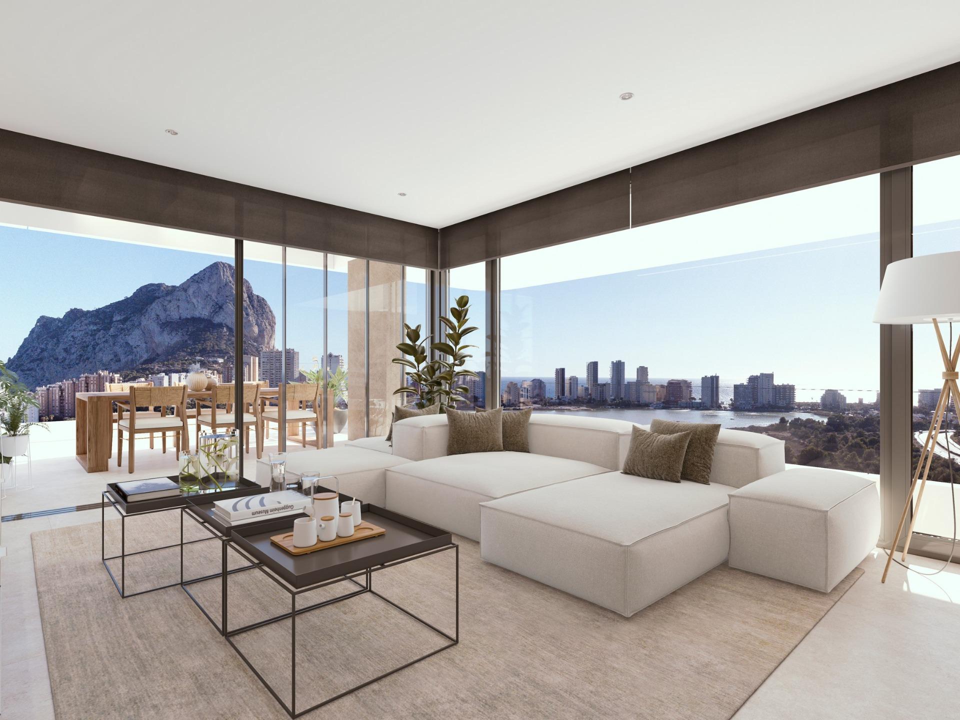 Lujo y vistas al mar en Calpe, Costa Blanca., Lujo y vida moderna en Calpe: apartamento de nueva construcción con vistas al mar. Acabados premium, domótica, piscinas y wellness. ¡Tu paraíso en Costa Blanca!